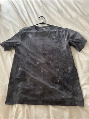 Calvin Klein Men’s Black Heathered Short-Sleeve Crew Tee